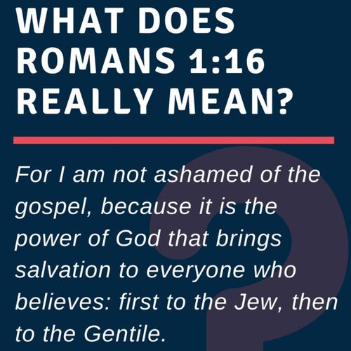 Why Did Paul Say The Gospel Brings Salvation To The Jew First And Then 