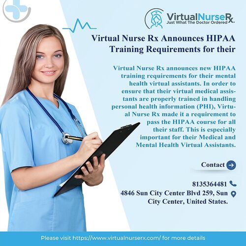 Virtual Nurse Rx Announces HIPAA
